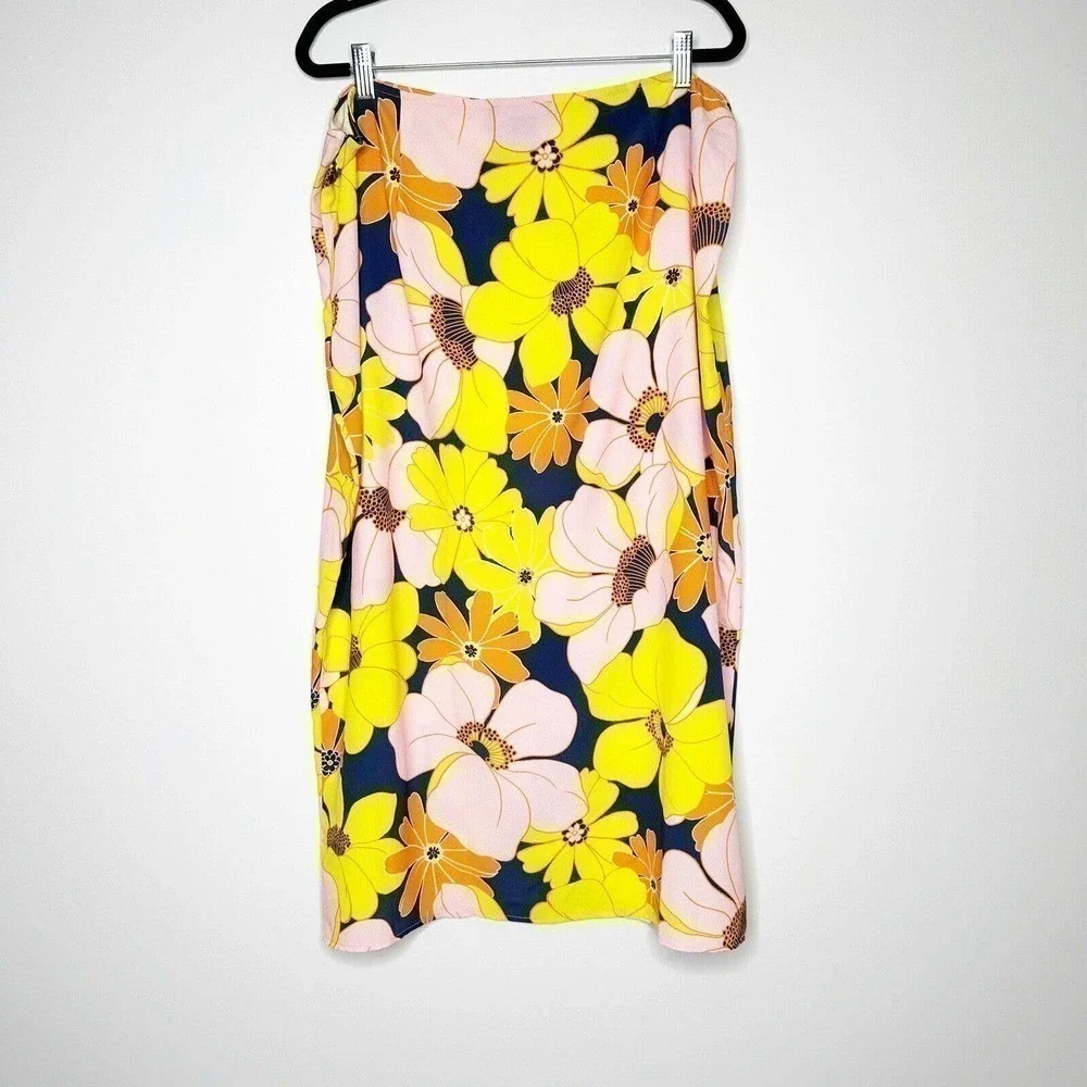 NWT REVOLVE Sanctuary Night Ride Floral Midi Skirt Women's Size 14